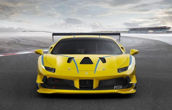 Picture Ferrari, logo, sky, yellow, cloud, race, speed, horse, kumo, stallion, Ferrari 488, aphalt, 25, Ferrari …