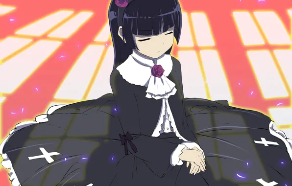 Picture Girl, Anime, Sitting, Oreimo, Humility