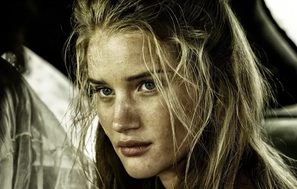 Picture look, hair, Rosie Huntington-Whiteley, Rosie Huntington-Whiteley, Mad Max: Fury Road, Mad Max: fury Road, Anchorat