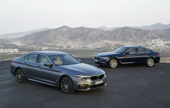 Picture grey, BMW, xDrive, 540i, 530d, Luxury Line, 5, M Sport, dark blue, 2017, 5-series, G30, …