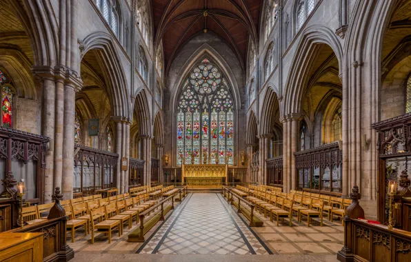 Picture interior, North Yorkshire, UK, Diliff, Choir, Ripon Cathedral