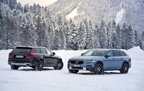 Picture Winter, Volvo, Snow, Cars, V90, 2016-17, Cross Country Worldwide