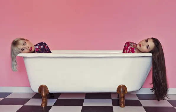 Picture background, girls, bath