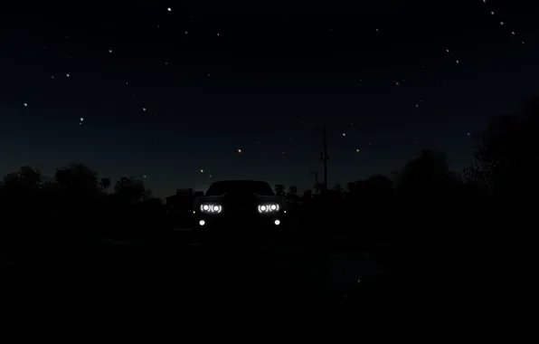 Picture Chevrolet, Camaro, carro, jogo, estrelas, noite