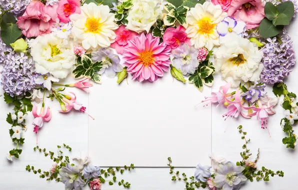 Picture flowers, flowers, beautiful, composition, frame, floral