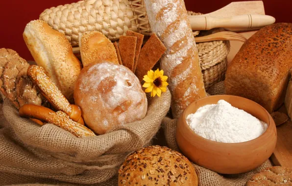 Picture bread, flour, cuts