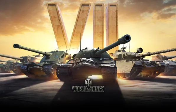 Picture tanks, World of Tanks, WOT, nation, 7 years, 7 years
