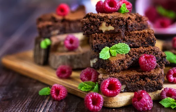 Picture berries, raspberry, cake, dessert, cakes