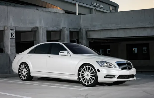 Picture lights, Mercedes, wheels, with, color, S550, Forgiato, lowered, smoked, matched