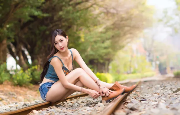 Picture summer, look, girl, face, style, rails, Asian