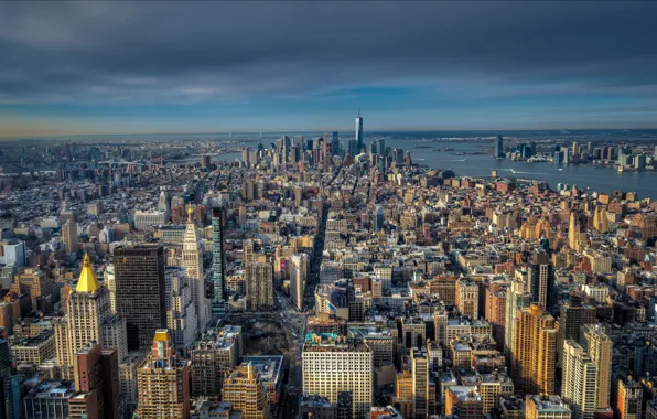 Picture New York, panorama, USA, Manhattan