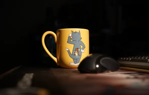 Picture mouse, Cup, Tom and Jerry
