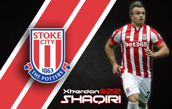 Picture wallpaper, sport, logo, football, player, Xherdan Shaqiri, Stoke City