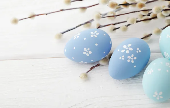 Picture Easter, wood, Verba, spring, Easter, eggs, decoration, Happy, the painted eggs