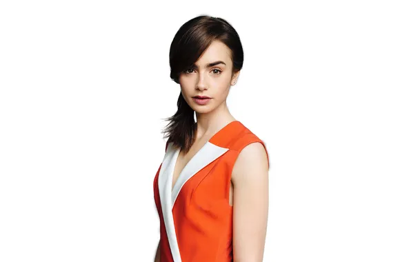 Picture look, girl, jacket, lily collins