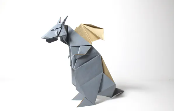 Picture paper, dragon, origami