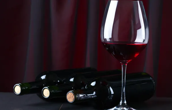 Picture wine, red, glass, bottle