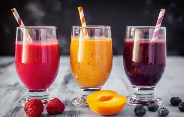Picture berries, raspberry, blueberries, juice, fruit, apricot, fresh