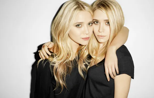 Picture look, pose, two, sisters, hair, actress, look, singer, posture, actresses, Ashley Olsen, Ashley Olsen, Olsen …