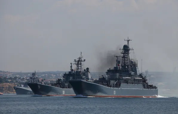 Picture Sevastopol, Navy day, amphibious ships