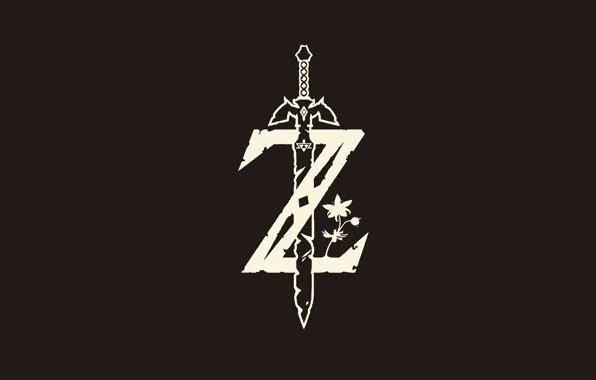 Picture sword, game, minimalism, grey, ken, blade, Zelda, mahou, The Legend Of Zelda