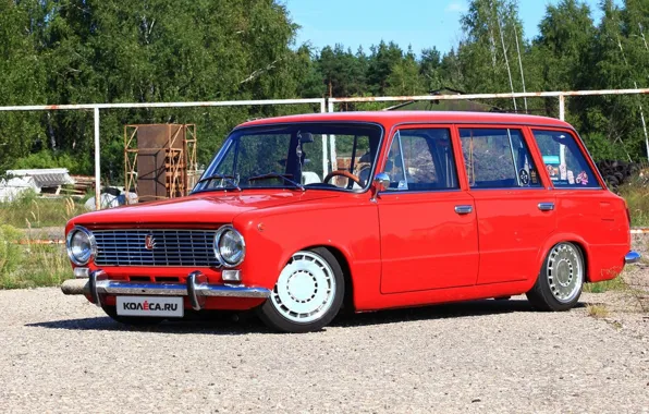 Picture Russia, red, universal, Lada, VAZ-2102