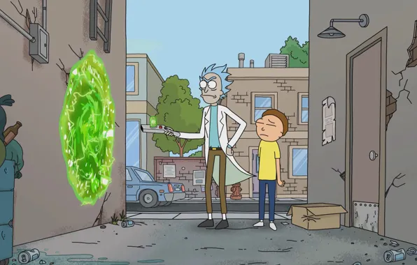 Picture cartoon, the series, the animated series, Rick and Morty, Rick and Morty