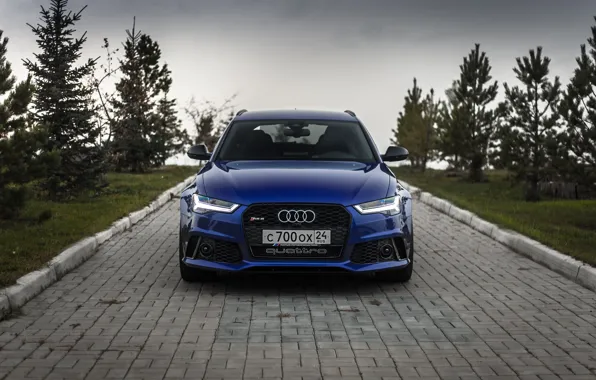 Picture Audi, Russia, Blue, Front, Before, RS6, VAG