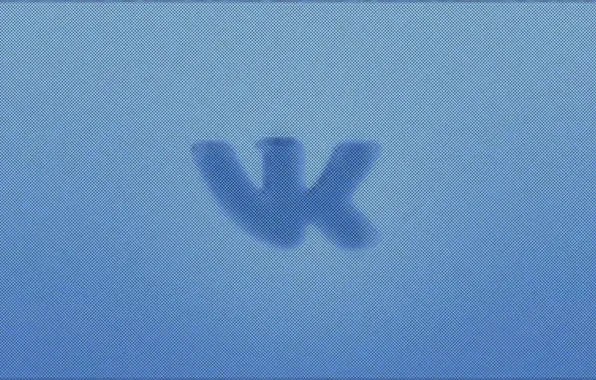 Picture blue, logo, VKontakte