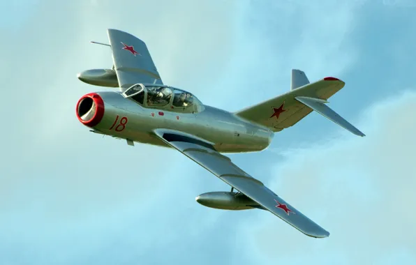 Picture The MiG-15, MiG-15, Soviet fighter