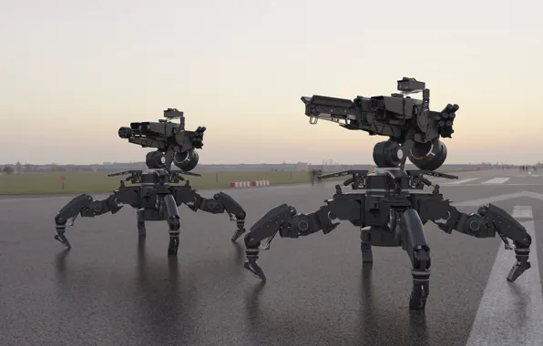 Picture weapons, robots, polygon, test, Multifunctional platform Anubis