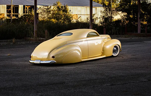 Picture yellow, custom, 1940, Mercury