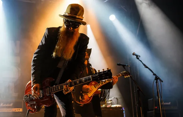 Picture guitar, Notodden Blues Festival 2016, Billy F Gibbons