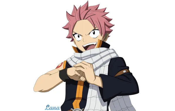 Picture anime, art, Fairy Tail, Natsu Dragneel, Fairy tail