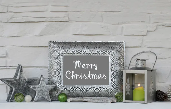 Picture balls, candles, New Year, Christmas, merry christmas, decoration, xmas, holiday celebration