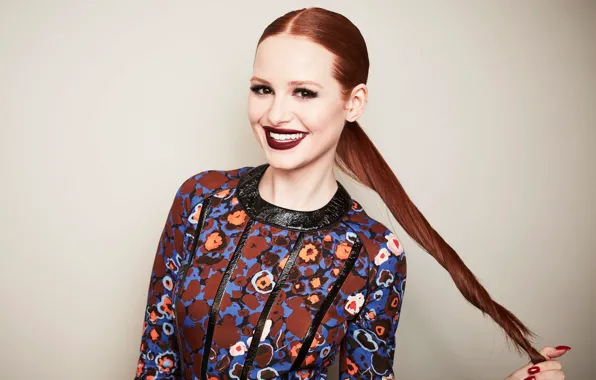 Picture smile, actress, red, red hair, Madelaine Petsch