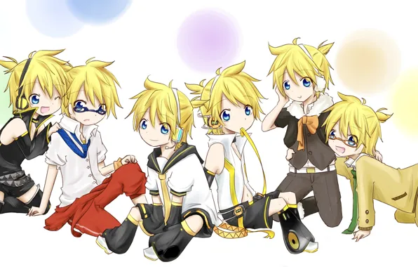Picture anime, art, kids, Vocaloid, Vocaloid, characters