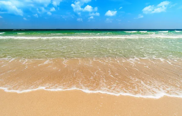 Picture sand, sea, wave, beach, summer, summer, beach, sea, blue, romantic, sand, wave
