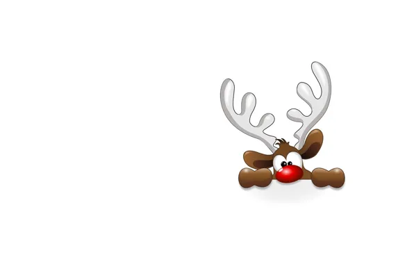 Picture mood, minimalism, deer, New year, horns, the awful shy