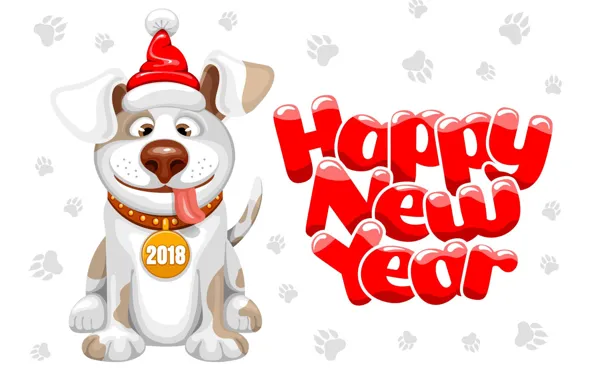 Picture holiday, new year, dog, new year, dog, year, 2018, dog year