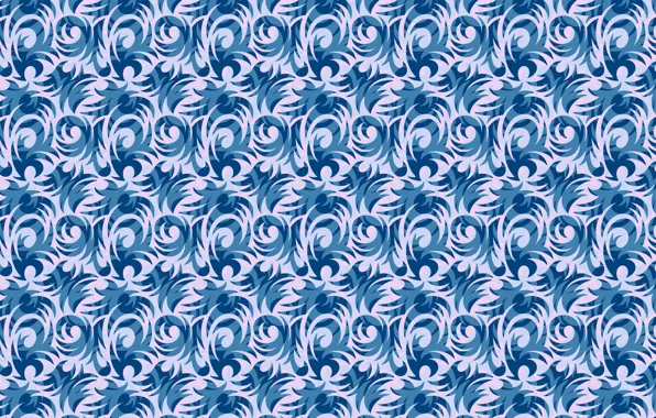 Picture white, blue, curls, pattern, texture