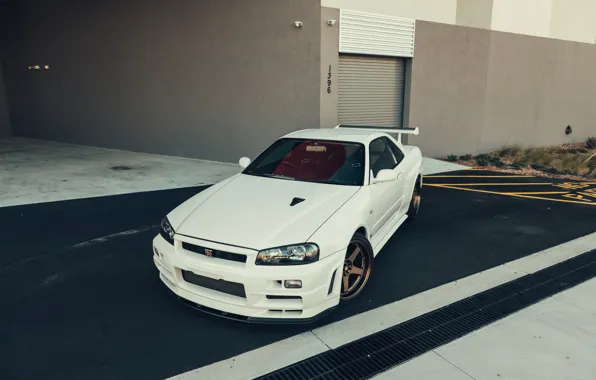 Picture GTR, Nissan, Classic, White, R34, Sight