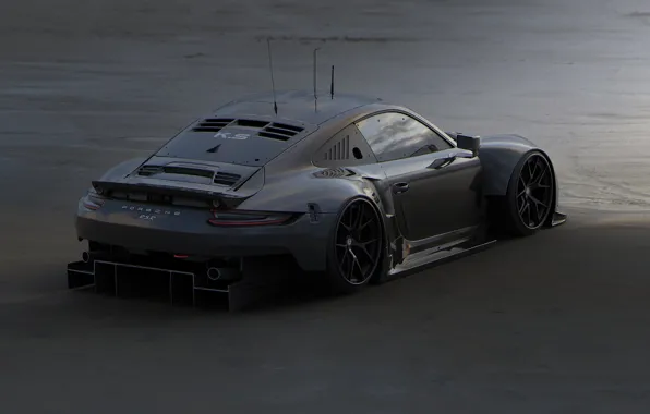 Picture sand, design, car, back, Porsche 911 RSR