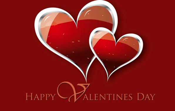 Picture text, heart, vector, postcard, Valentine's Day