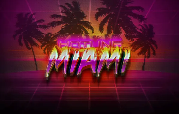 Picture Neon, Palm trees, Background, Hotline Miami, Synthpop, Darkwave, Synth, Retrowave, Synthwave, Synth pop, Hotline