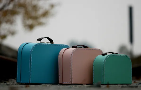 Picture background, color, suitcases