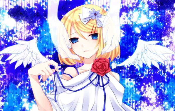 Picture look, girl, hands, Vocaloid, Vocaloid, Kagamine Rin