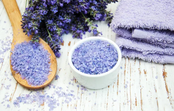 Picture lavender, purple, lavender, salt, spa, oil