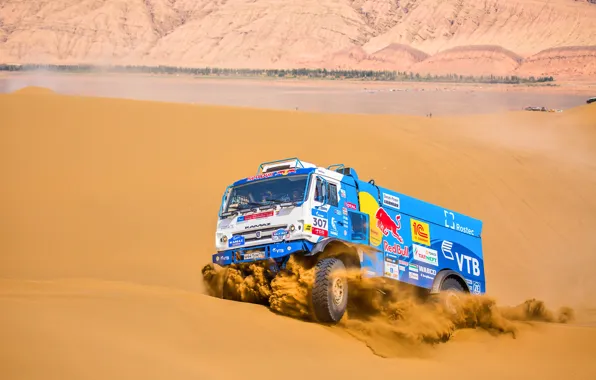 Picture The sky, Sand, Nature, Sport, Speed, Race, Master, Beauty, Russia, Kamaz, Rally, Rally, KAMAZ, The …
