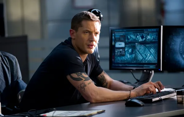 Picture computer, actor, male, Tom Hardy, Tom Hardy, This Means War